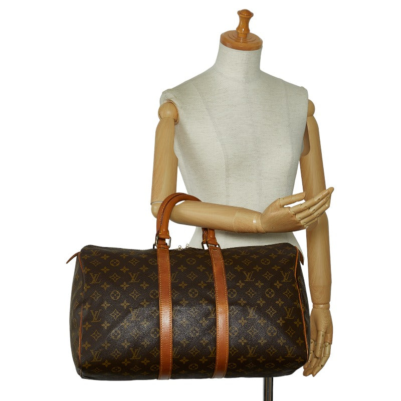 Louis Vuitton Monogram M41428 Boston Bag PVC/Leather Brown