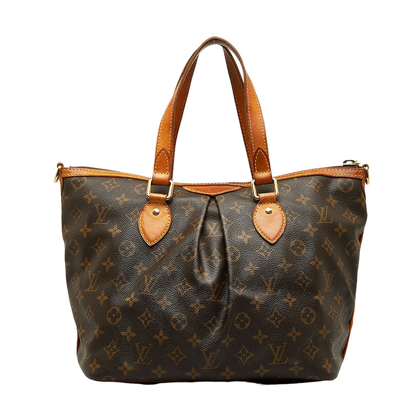 Louis Vuitton Monogram Palermo PM Handbag M40145 Brown