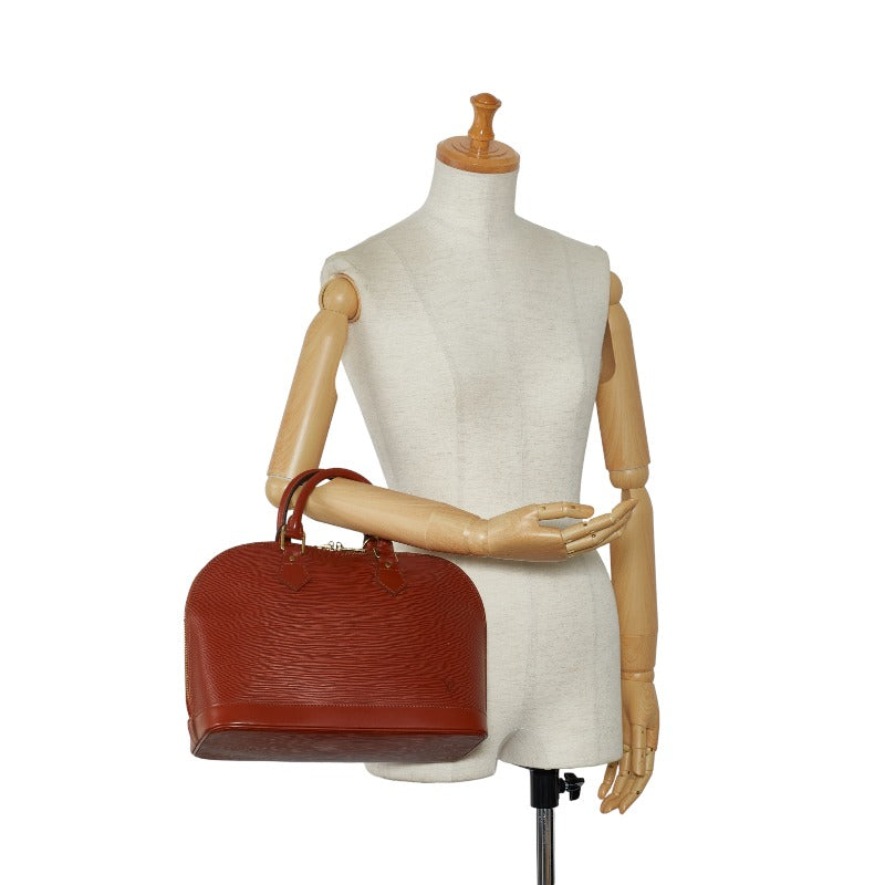Louis Vuitton Epi Alma Handbag M52143 Kenya Brown