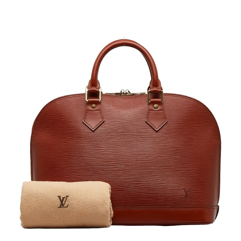 Louis Vuitton Epi Alma Handbag M52143 Kenya Brown