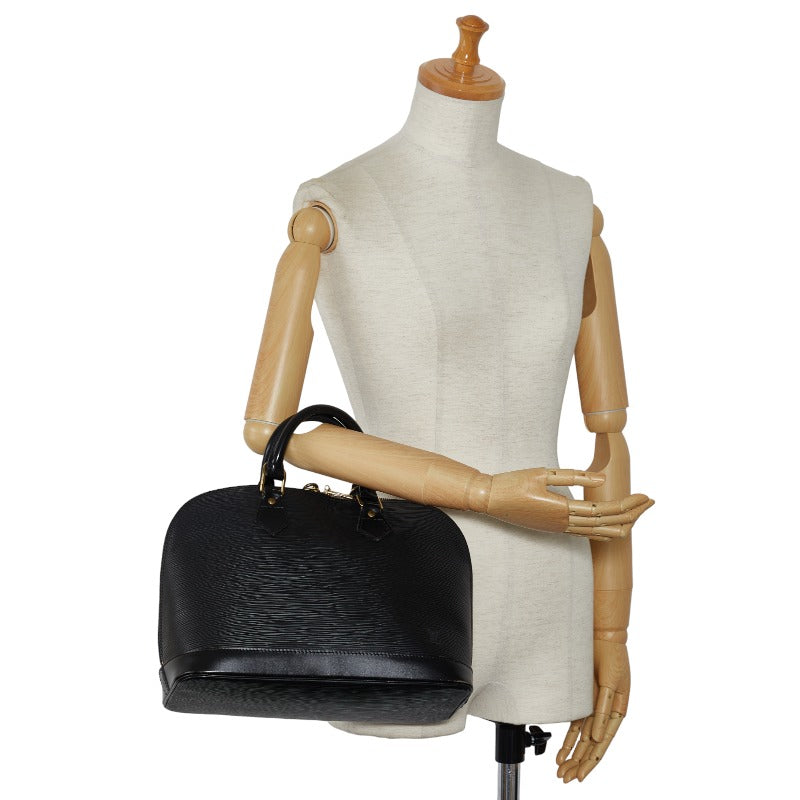Louis Vuitton Epi Alma Handbag M52142 Noir Black Leather