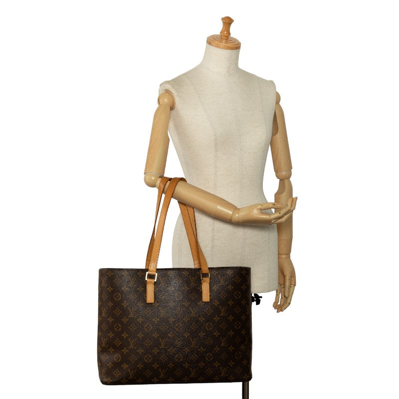 Louis Vuitton Monogram Luco Tote Bag Shoulder Bag M51155 Brown