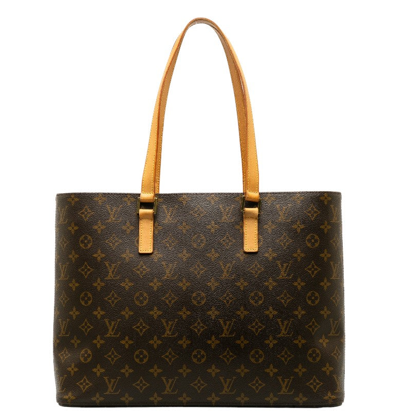Louis Vuitton Monogram Luco Tote Bag Shoulder Bag M51155 Brown