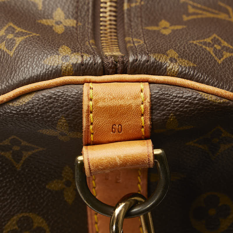 Louis Vuitton Monogram Keepall Bandolière 60 Boston Bag M41412