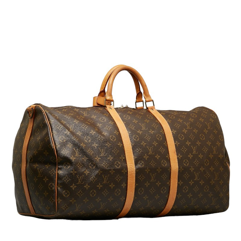 Louis Vuitton Monogram Keepall Bandolière 60 Boston Bag M41412