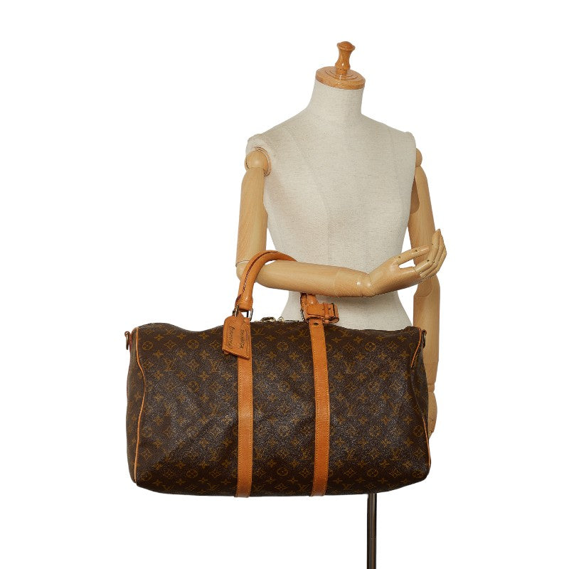 Louis Vuitton Monogram Keepall Bandolière 50 Boston Bag M41416