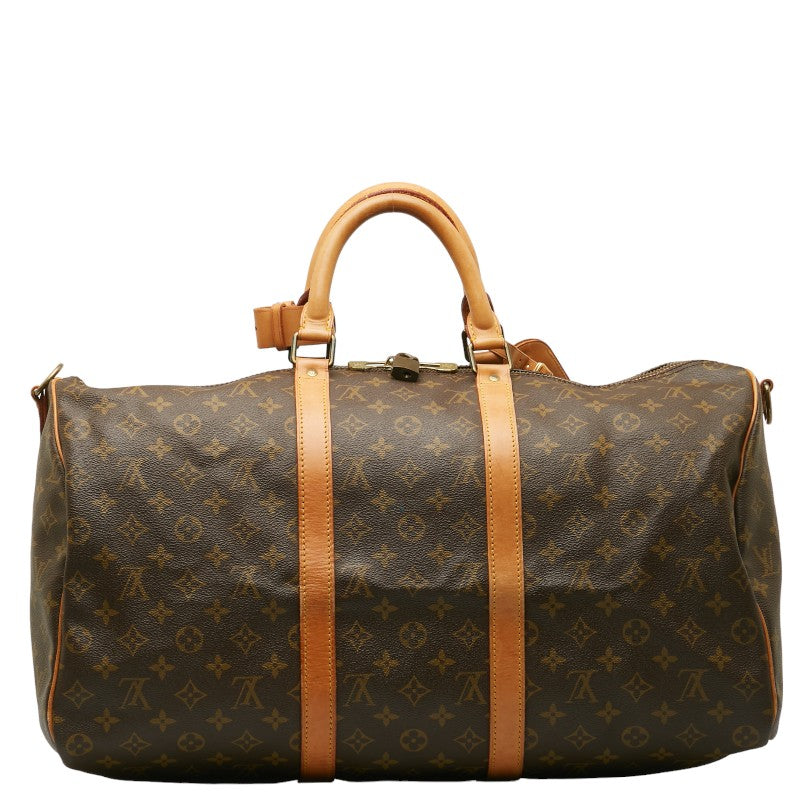 Louis Vuitton Monogram Keepall Bandolière 50 Boston Bag M41416