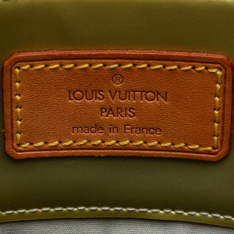 Louis Vuitton Monogram Verni Reed MM Handbag M91141 Patent Leather