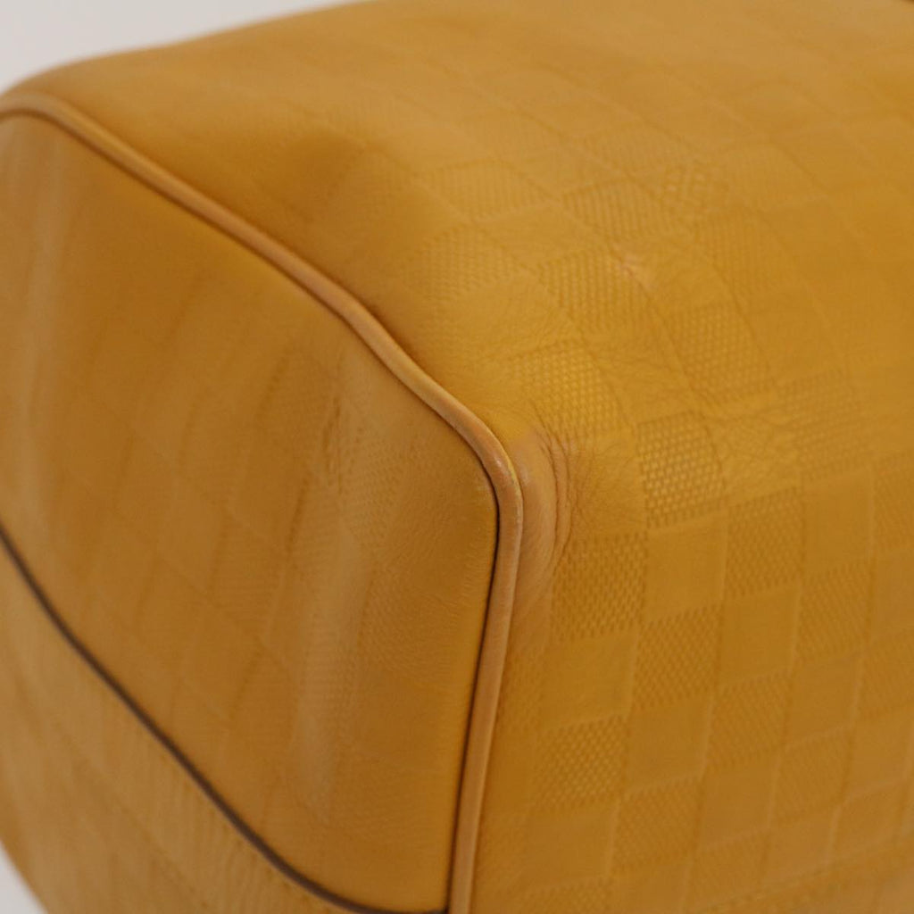 Louis Vuitton Yellow Leather Keepall 45 travel bag