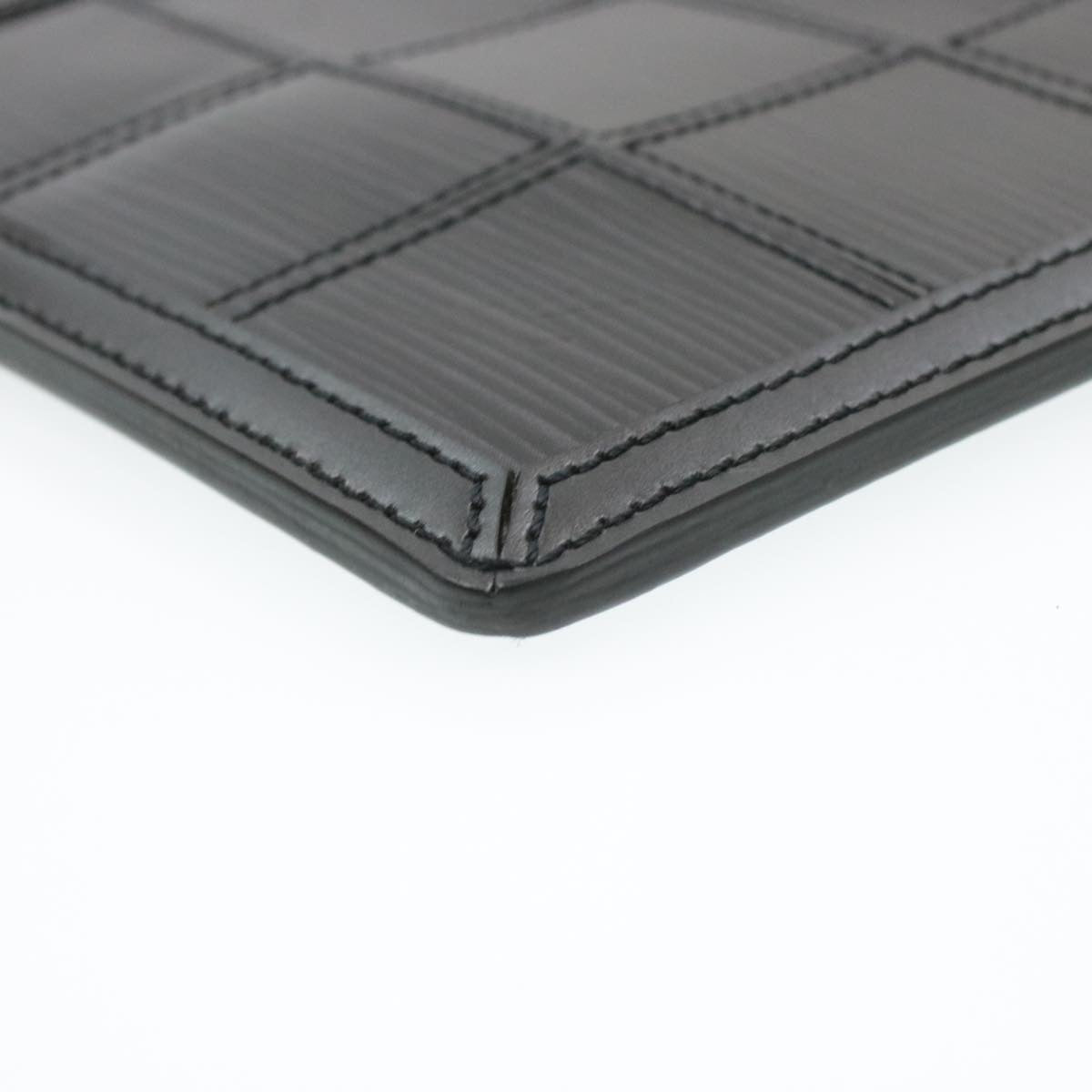 Louis Vuitton Black Steel Pochette accessoires clutch bag