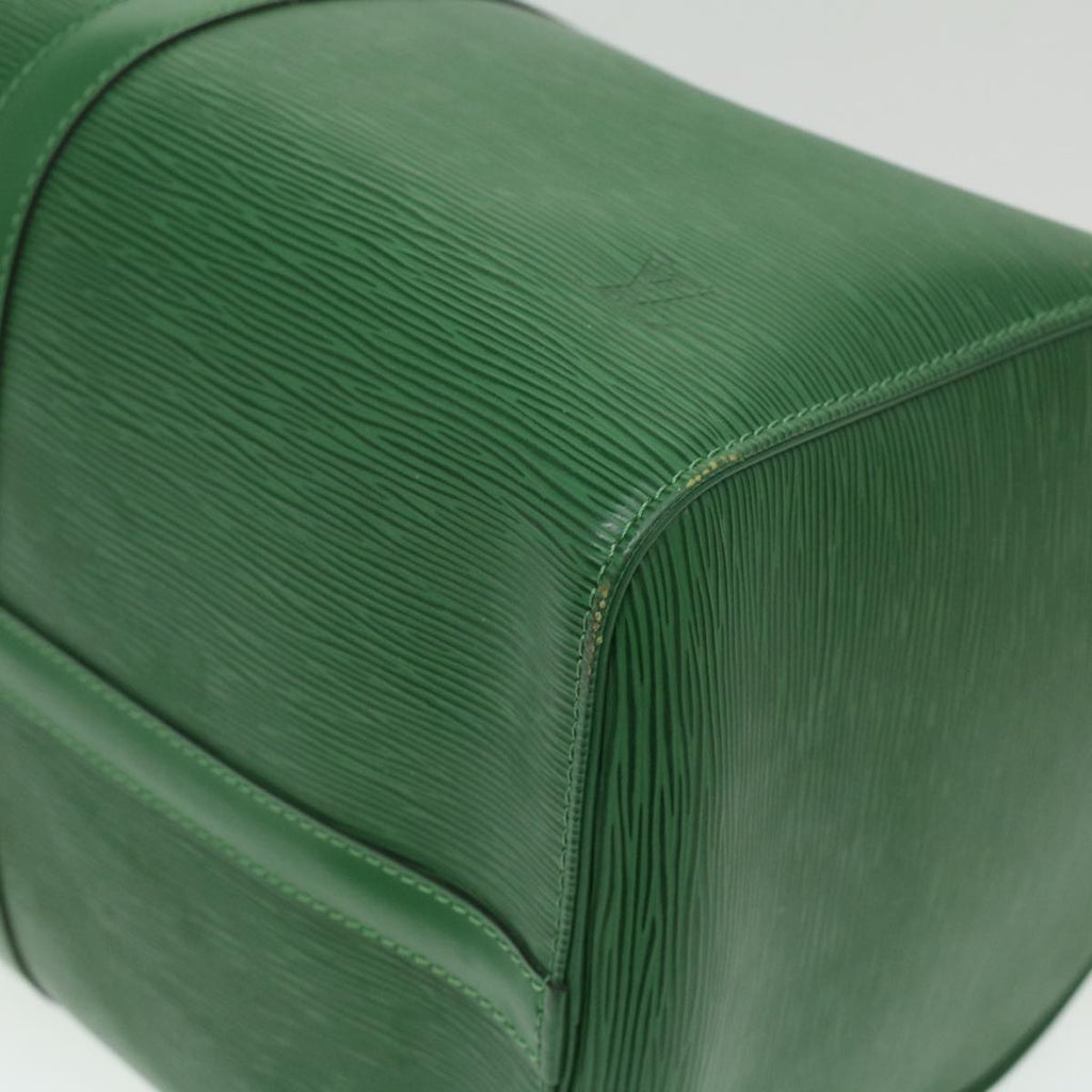 Louis Vuitton Green Leather Keepall 45 travel bag