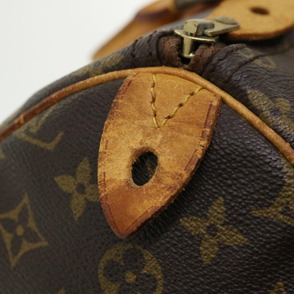 Louis Vuitton Brown Canvas Speedy 35 handbag bag