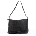 Fendi Bag Mama Baguette Black Woven Leather