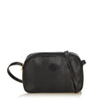 Pre-Loved Fendi Black PVC Plastic Pequin Crossbody Bag Italy
