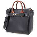Burberry The Medium Leather Triple Stud Belt Bag- Black 8016764