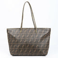 Fendi Bag Roll Tote Zucca Monogram Canvas