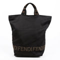 Fendi Bag 1925 Black Brown Nylon Tote