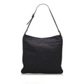 Pre-Loved Fendi Black Canvas Fabric Zucca Shoulder Bag Italy