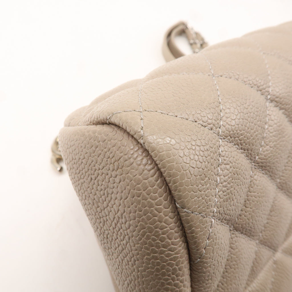 CHANEL Matelasse Mademoiselle Caviar Skin Chain Hand Bag A50556