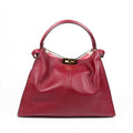 Fendi Bag Peeakaboo X-Lite Large Purple Leather Satchel