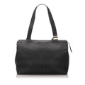 Pre-Loved Burberry Black Calf Leather Shoulder Bag United Kingdom