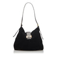 Pre-Loved Fendi Black Suede Leather Shoulder Bag Italy