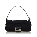 Pre-Loved Fendi Black Nylon Fabric Mamma Baguette ITALY