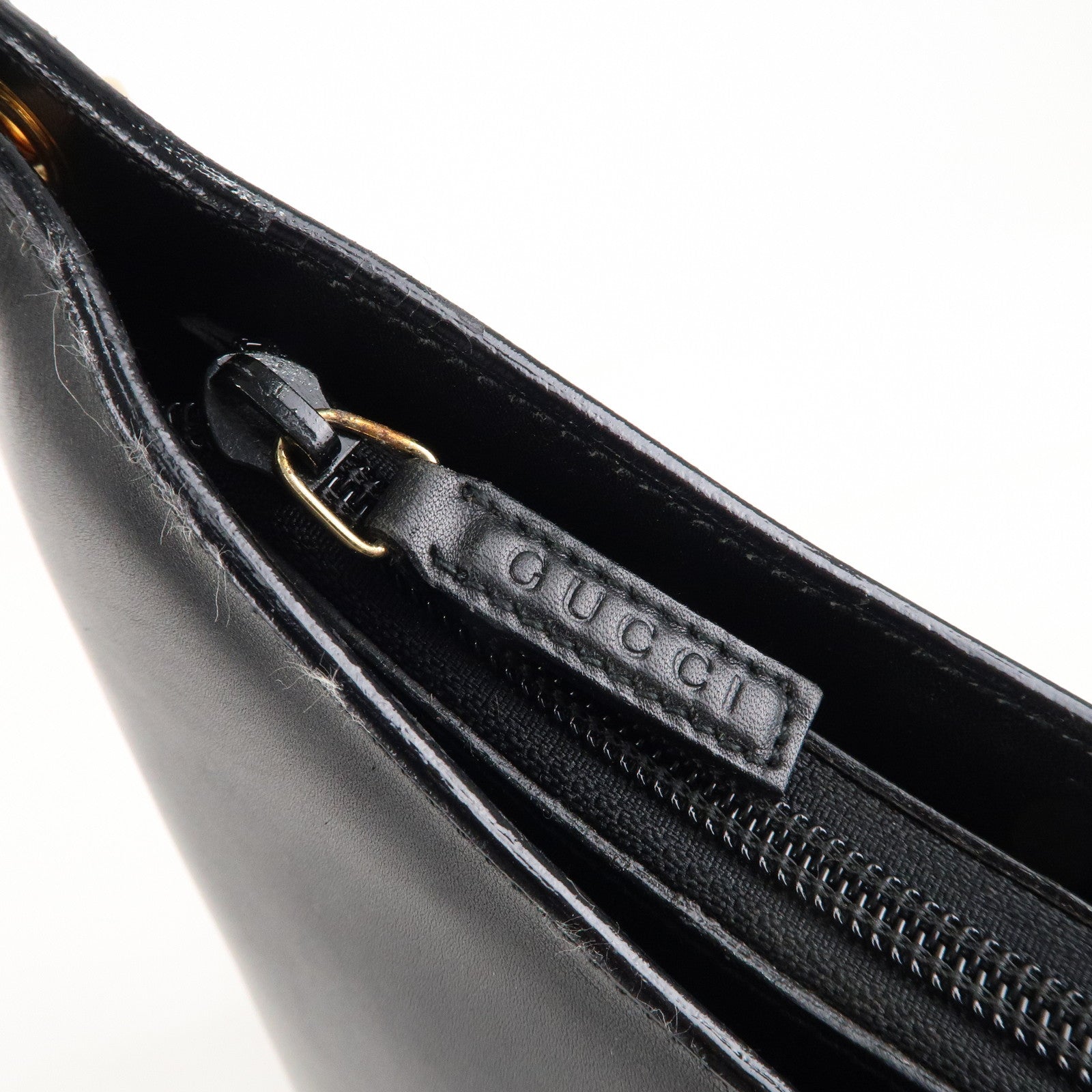 GUCCI Set of 2 Bamboo Leather Shoulder Bag 001.3006/001.1241.3007