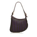 Pre-Loved Fendi Brown Dark Others Leather Chevron Shoulder Bag Italy