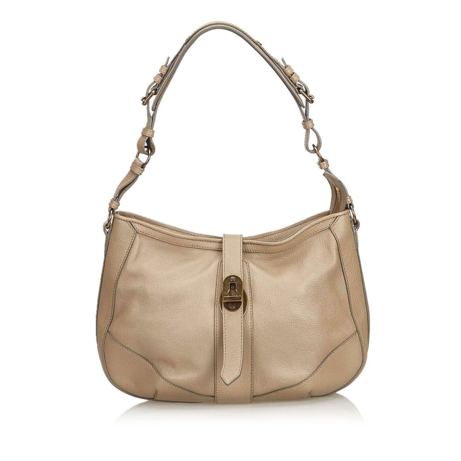 Pre-Loved Burberry Brown Beige Others Leather Shoulder Bag UNITED KINGDOM