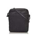 Pre-Loved Fendi Black Canvas Fabric Zucchino Crossbody Bag Italy