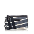 Pre-Loved Burberry Black Canvas Fabric Printed Pouch United Kingdom