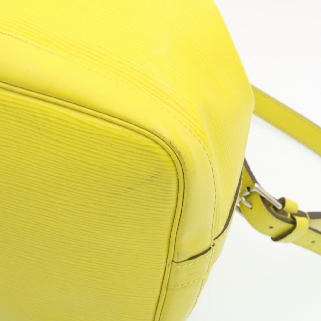 Louis Vuitton Yellow Leather Petit Noe shoulder bag