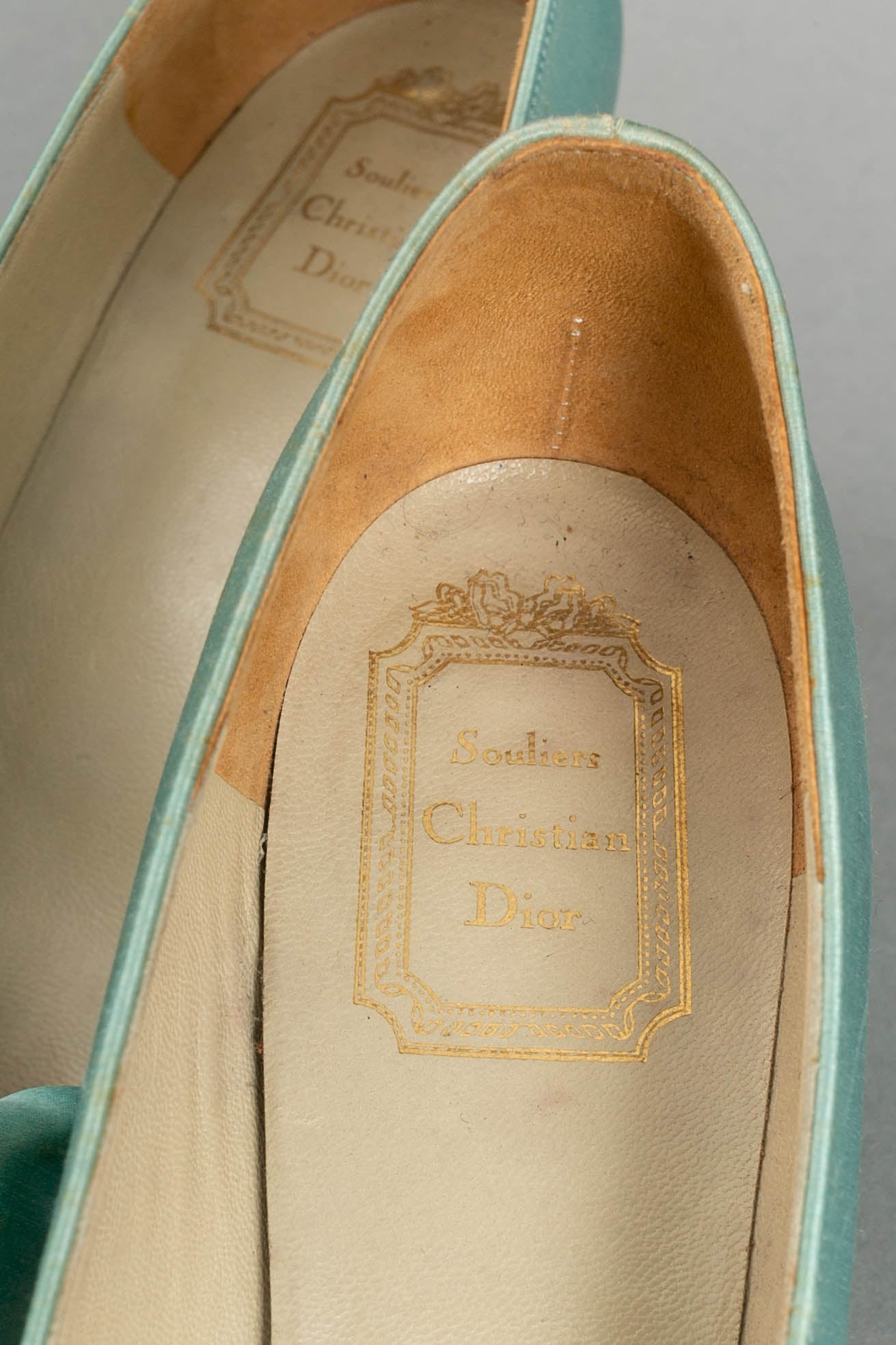 Escarpins en soie Christian Dior