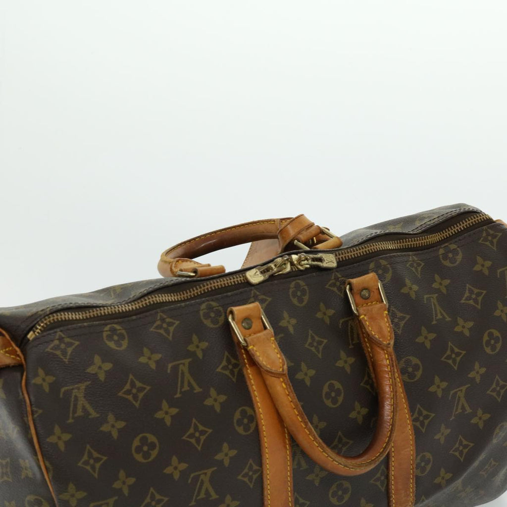 Louis Vuitton Brown Canvas Keepall 45 travel bag