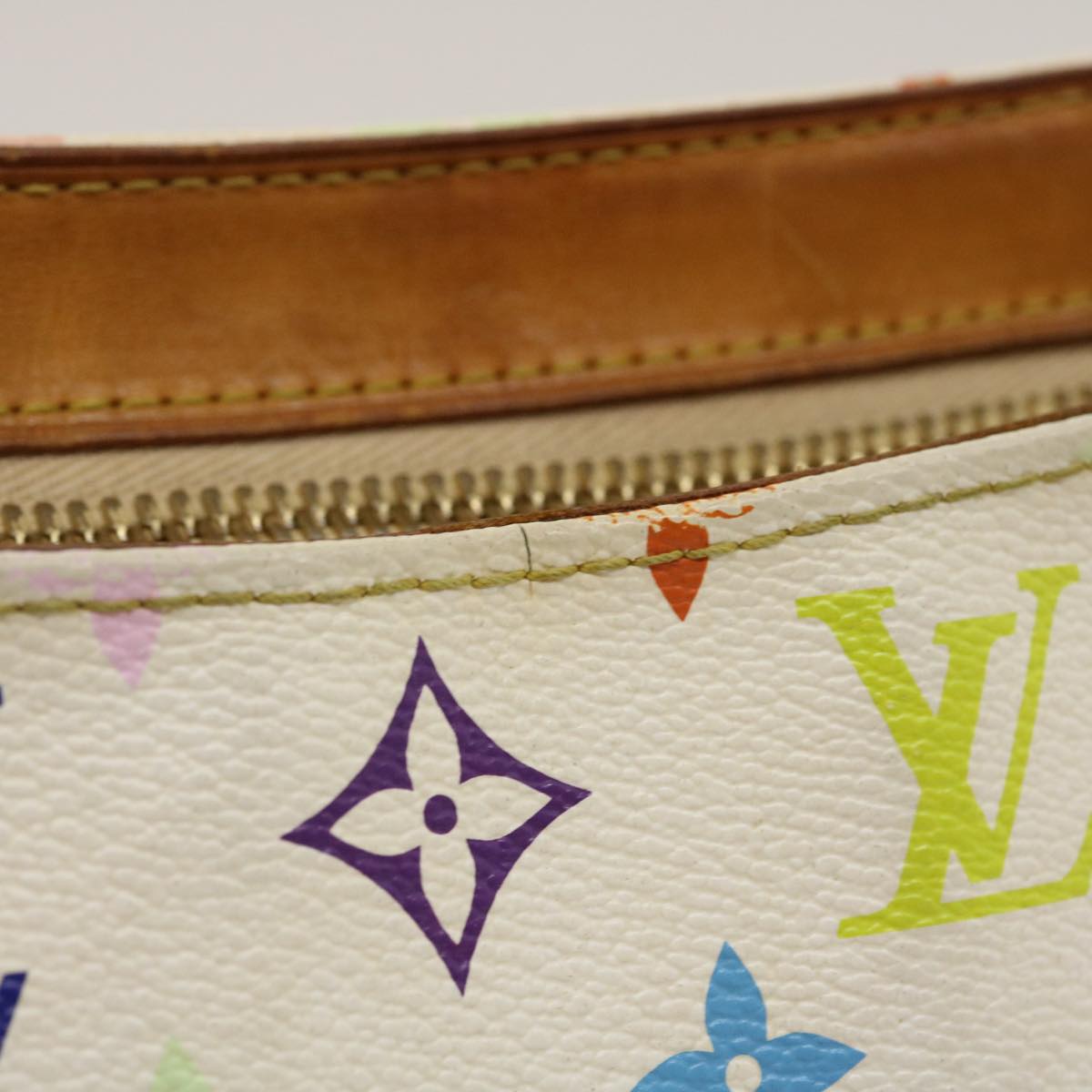 Louis Vuitton White Canvas Lodge shoulder bag