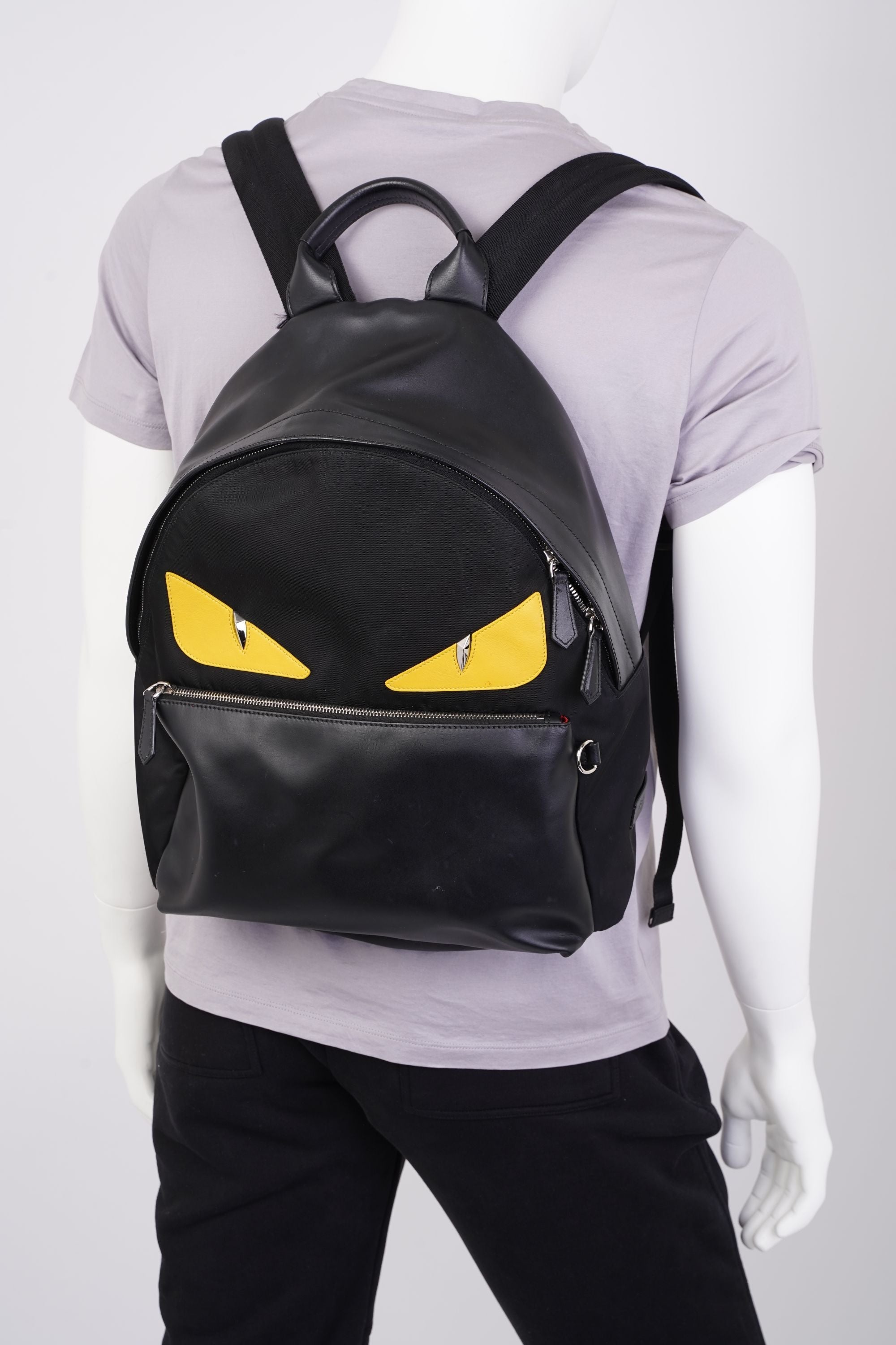 Fendi Monster Eyes Black / Yellow Nylon