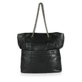 CHRISTIAN DIOR Black Cannage Lambskin Granville Chain Link XL Tote