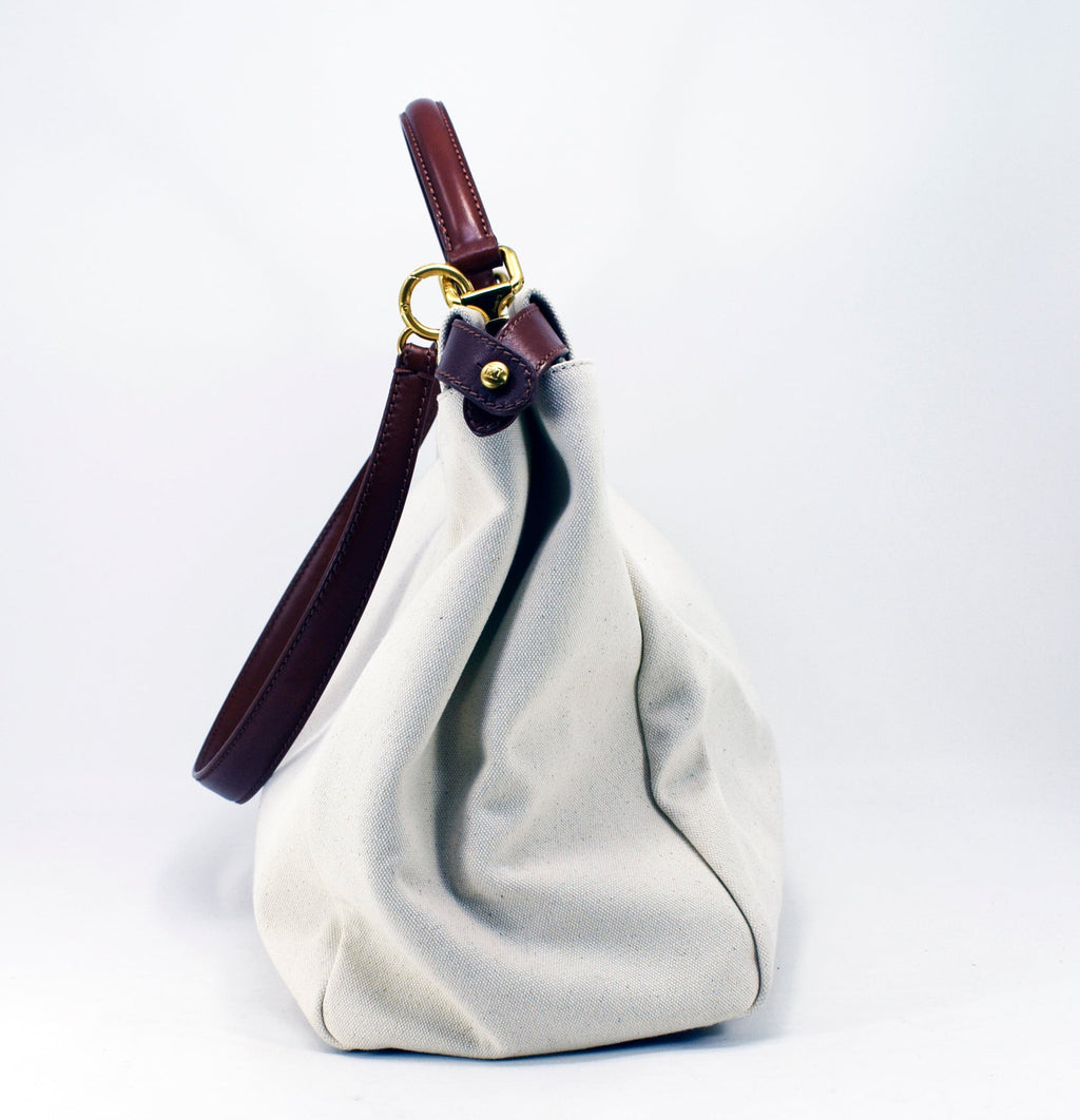 Fendi Peekaboo Large Canvas Handbag