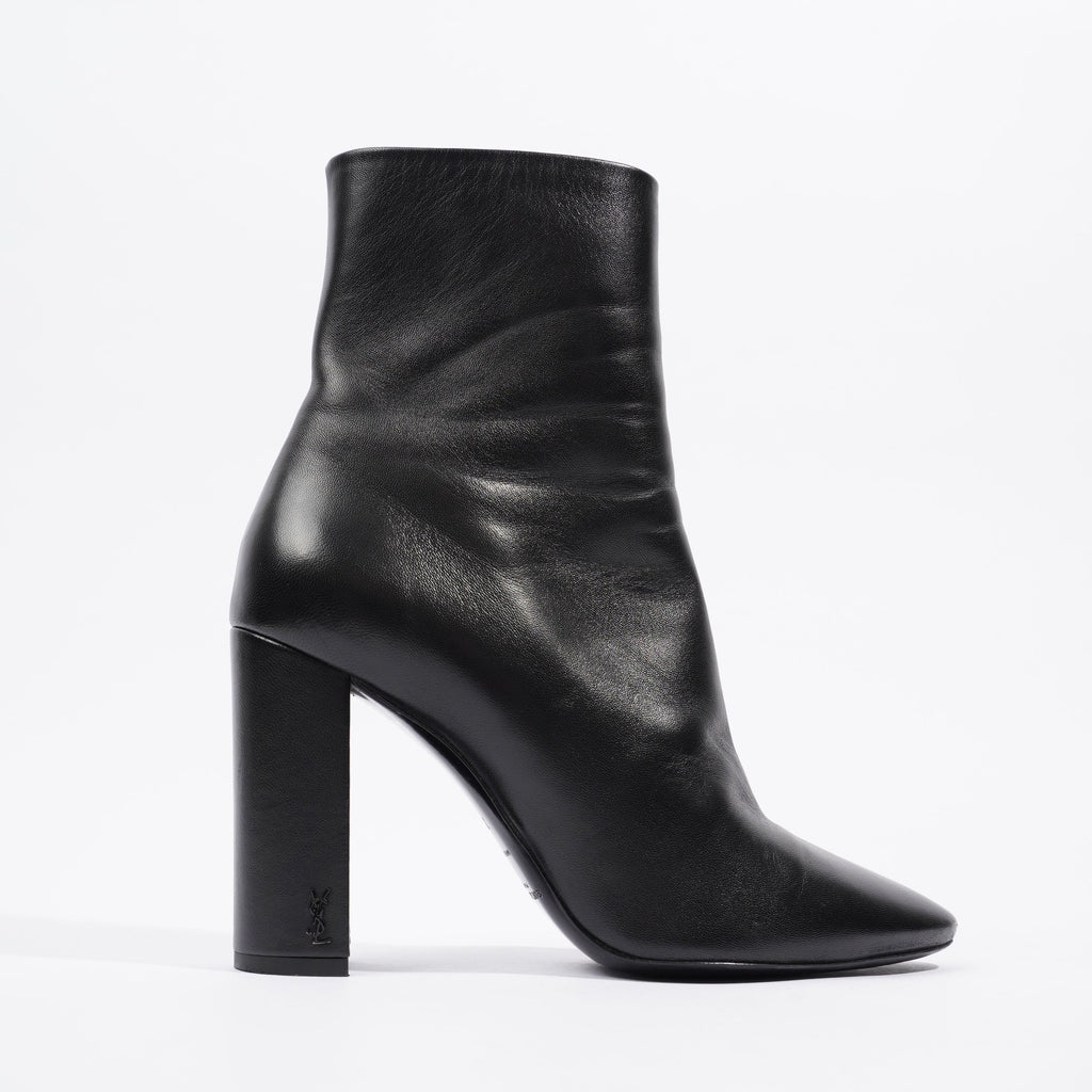 Saint Laurent Lou 95 Boots Black Leather EU 39 UK 6