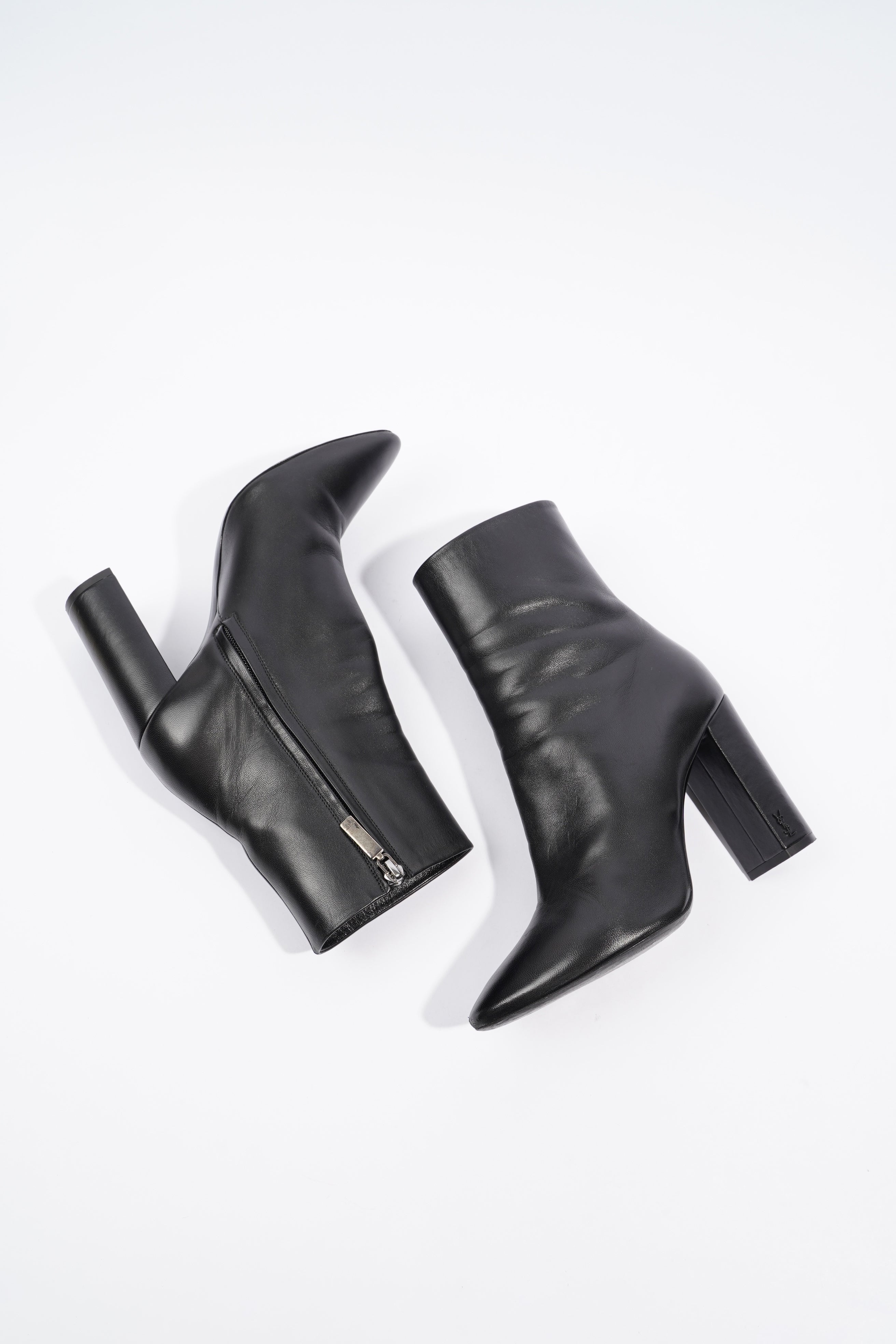 Saint Laurent Lou 95 Boots Black Leather EU 39 UK 6