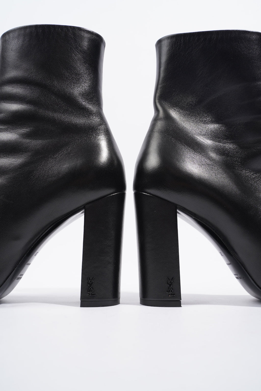 Saint Laurent Lou 95 Boots Black Leather EU 39 UK 6
