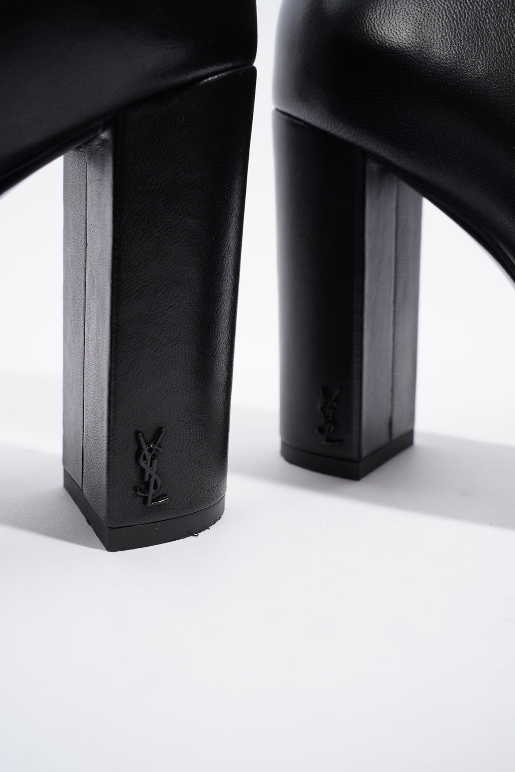 Saint Laurent Lou 95 Boots Black Leather EU 39 UK 6