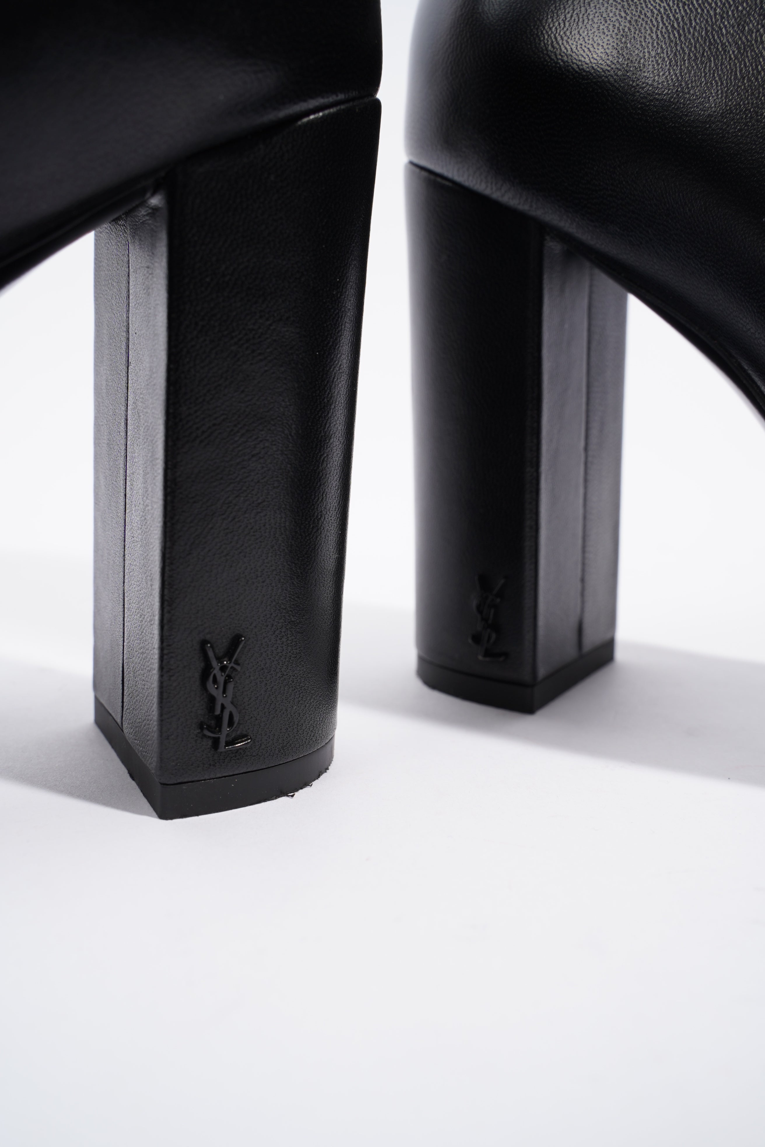 Saint Laurent Lou 95 Boots Black Leather EU 39 UK 6