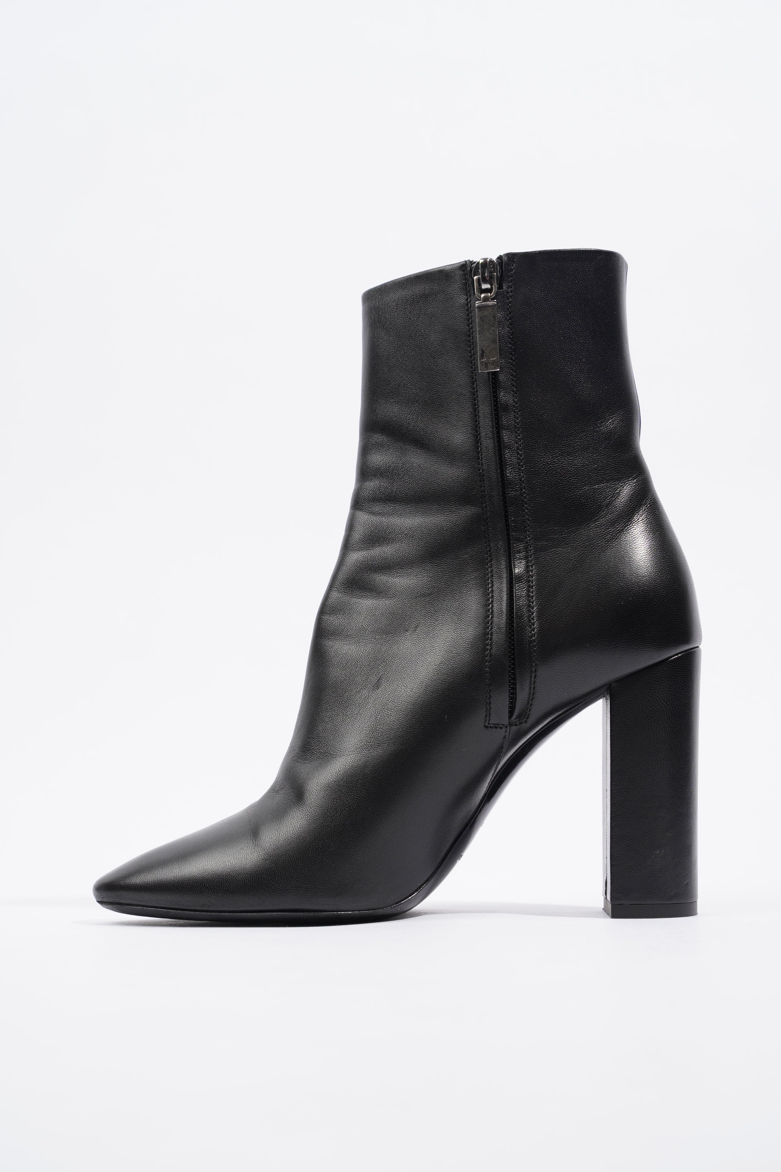 Saint Laurent Lou 95 Boots Black Leather EU 39 UK 6
