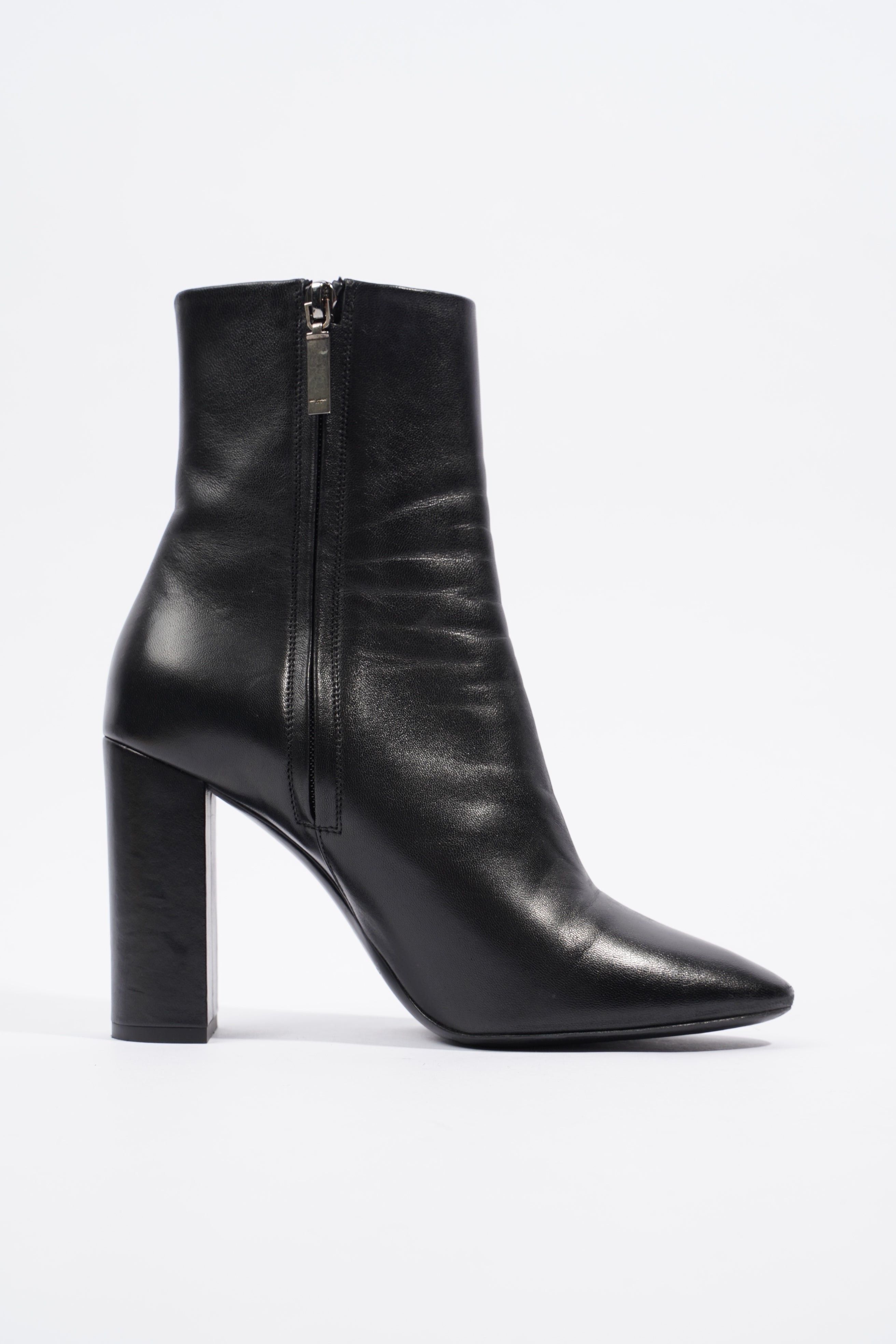 Saint Laurent Lou 95 Boots Black Leather EU 39 UK 6