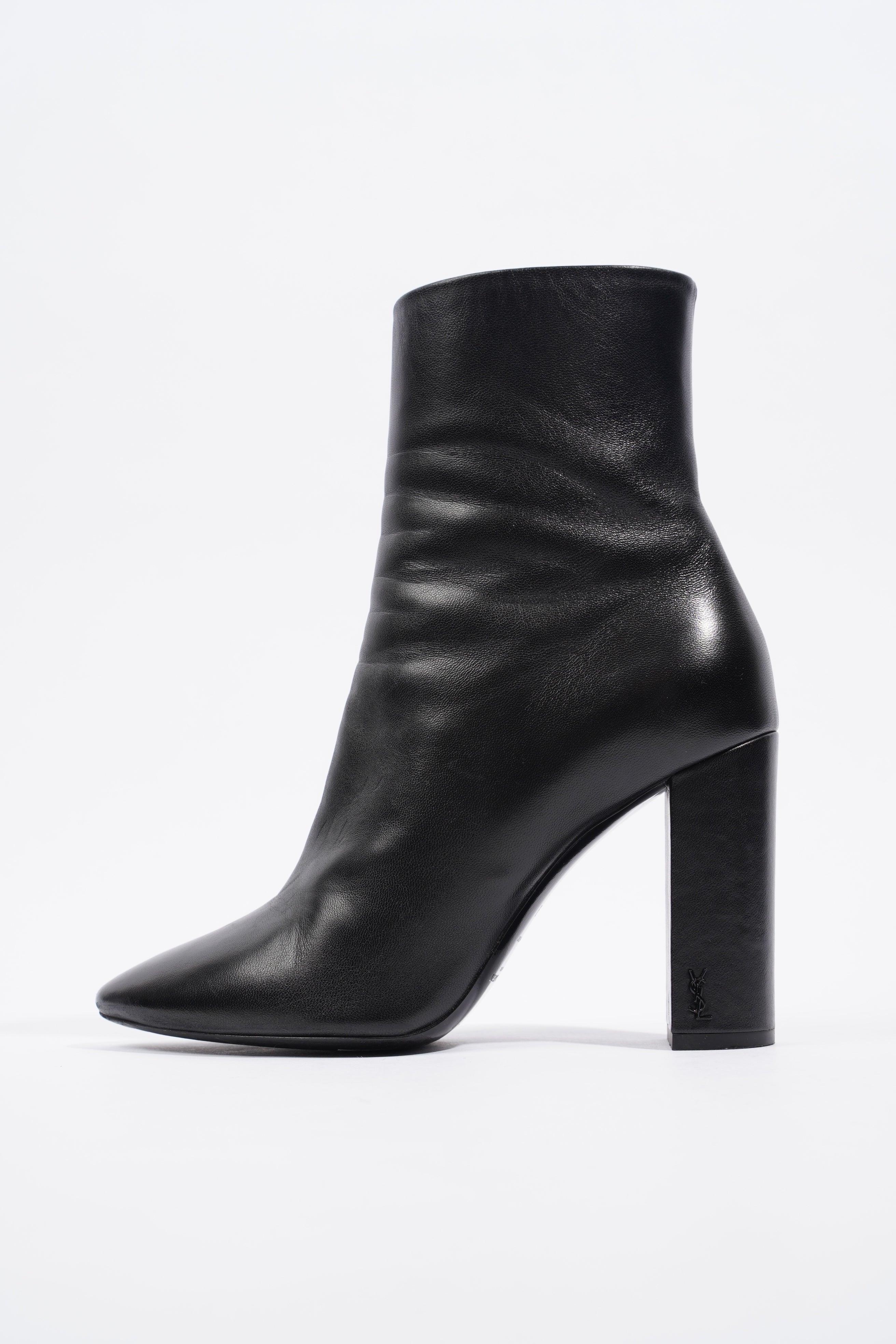 Saint Laurent Lou 95 Boots Black Leather EU 39 UK 6