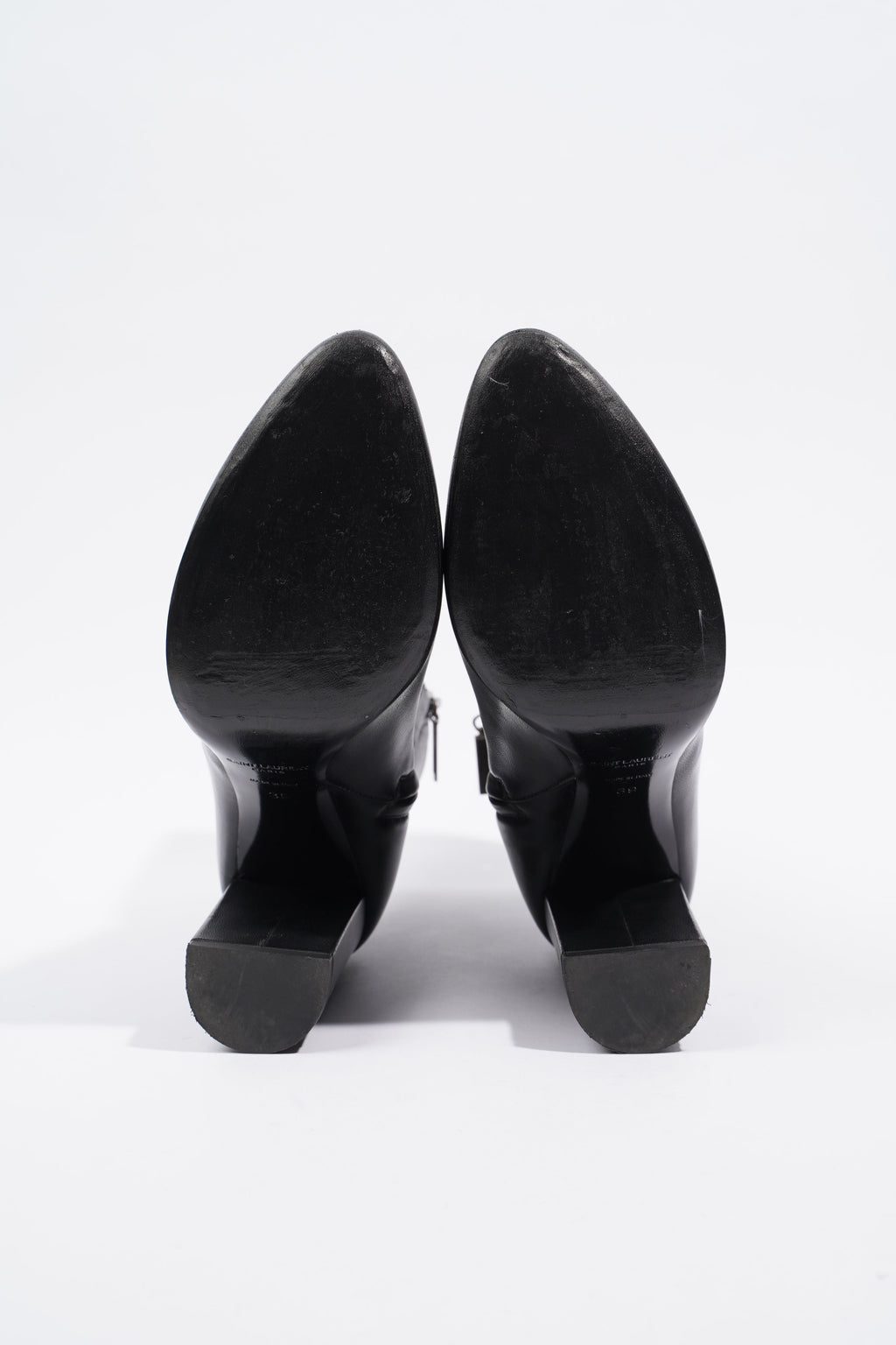 Saint Laurent Lou 95 Boots Black Leather EU 39 UK 6