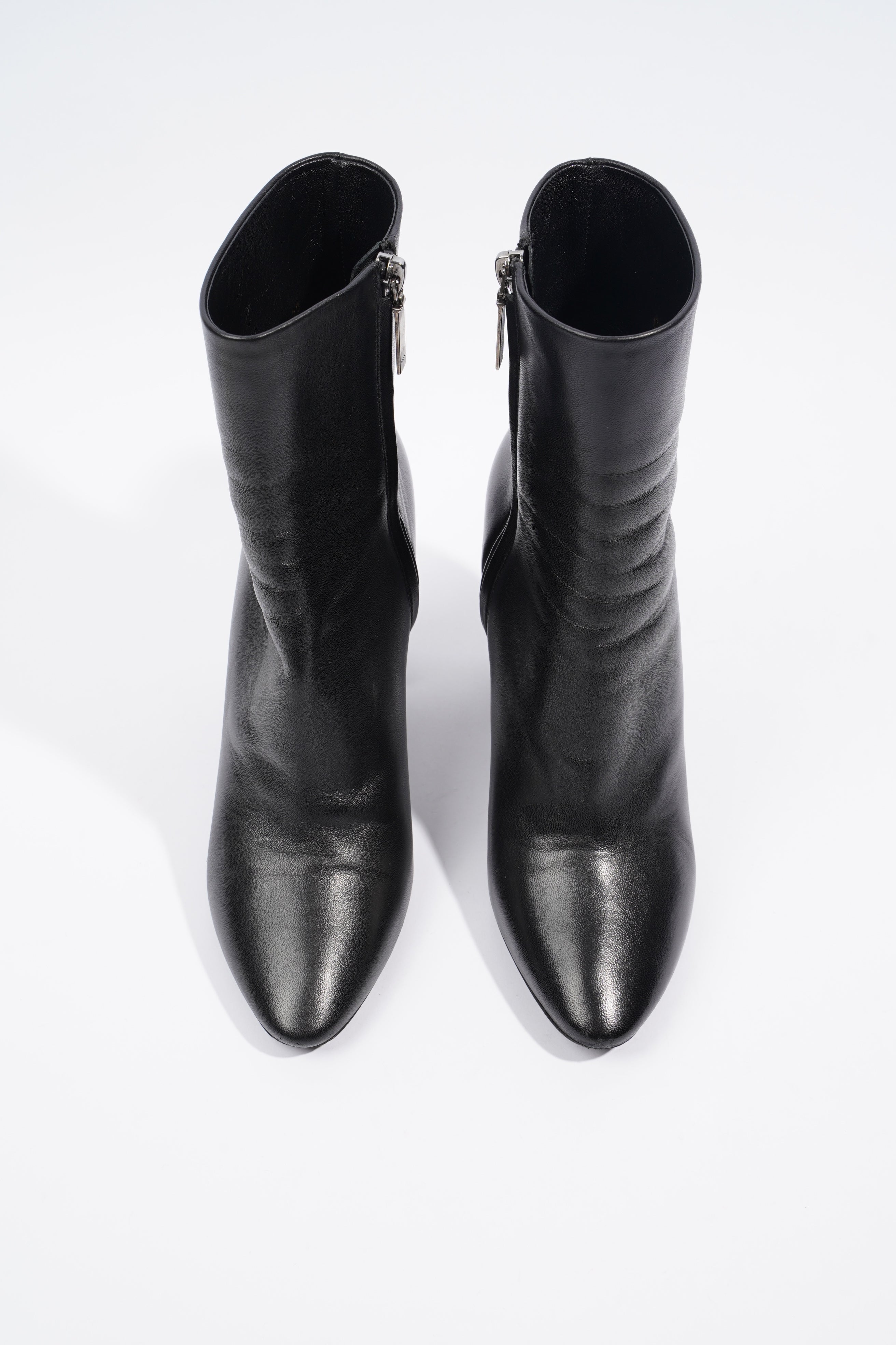 Saint Laurent Lou 95 Boots Black Leather EU 39 UK 6