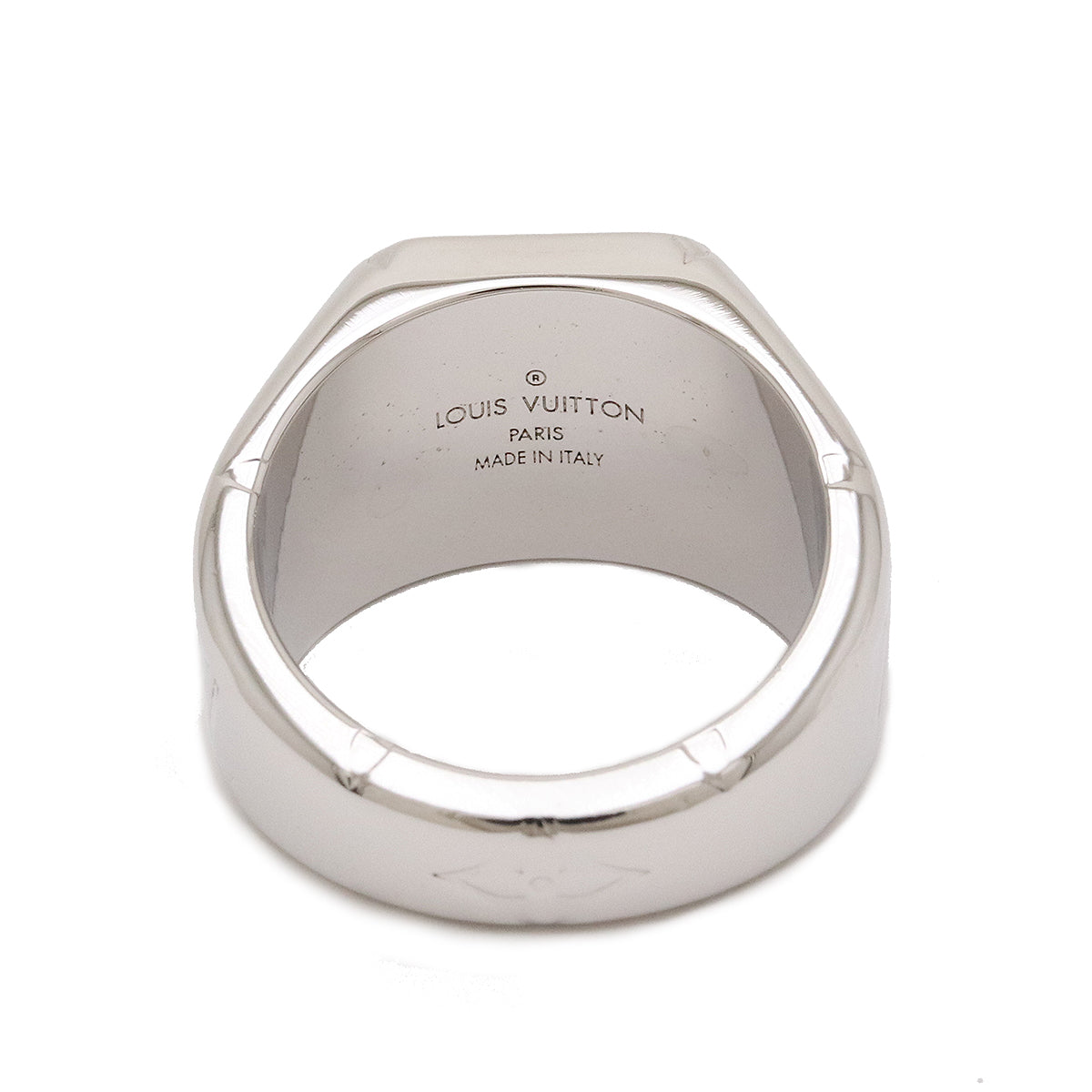 Louis Vuitton Monogram Ring M Size #19 No. 19 Silver Colour M62487